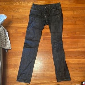 Indigo Selvedge size 33 RAW DENIM (100% cotton) jeans
